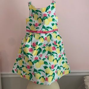 Janie & Jack lemon dress size 4